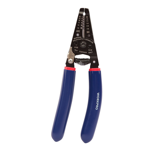 Prime-Line WORKPRO W091005 Wire Stripper and Cutter, Steel Construction w/High Grade Single Pack W091005